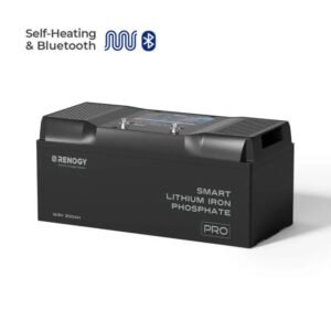 Bateria Inteligente LiFePO4 de 12V 200Ah com Bluetooth e Aquecimento Automático | Série Pro